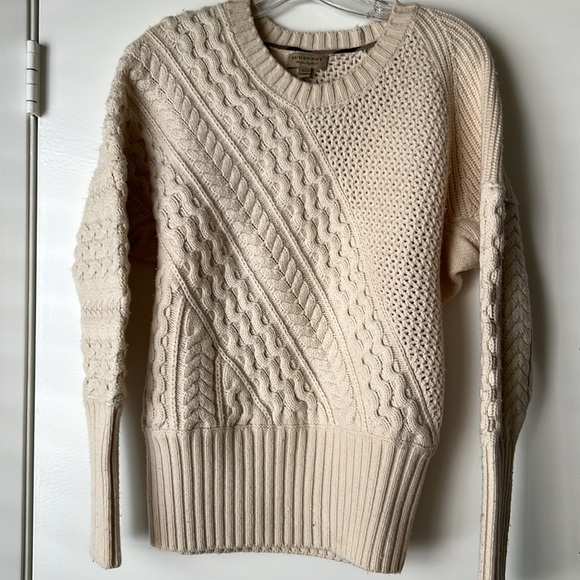 Burberry Sweaters - BURBERRY ♥️ Cable knit wool and cashmere sweater Sz S/P